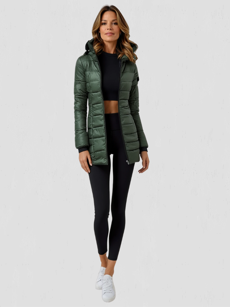 Bettany longline padded coat with detachable hood – image 3