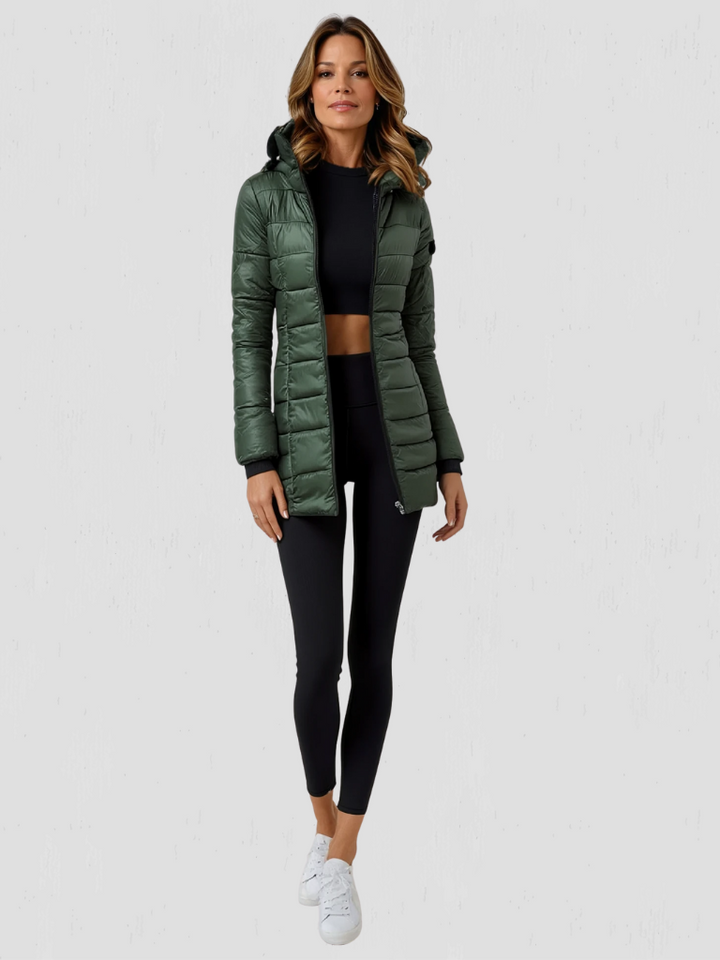 Bettany longline padded coat with detachable hood – image 3