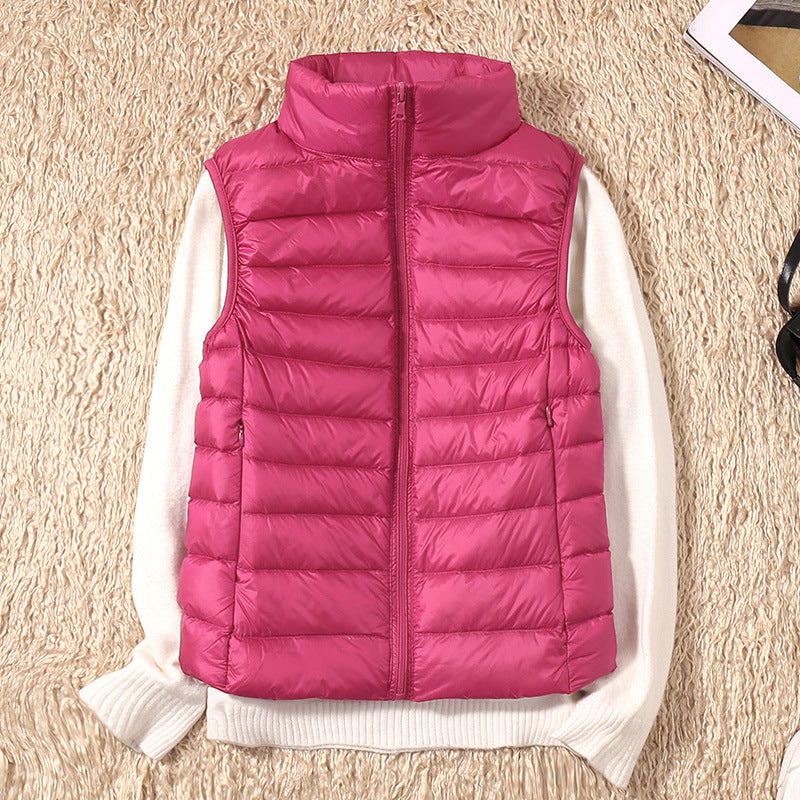 Loretta Elegant Quilted Stand Collar Gilet - image 10