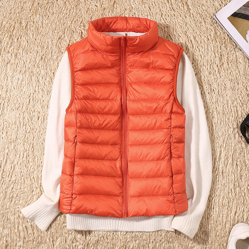 Loretta Elegant Quilted Stand Collar Gilet - image 11