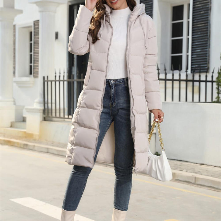 Wilder long hooded puffer jacket