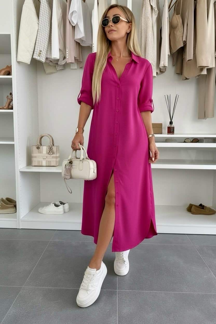 Hedy oversized shirt dress – image 8