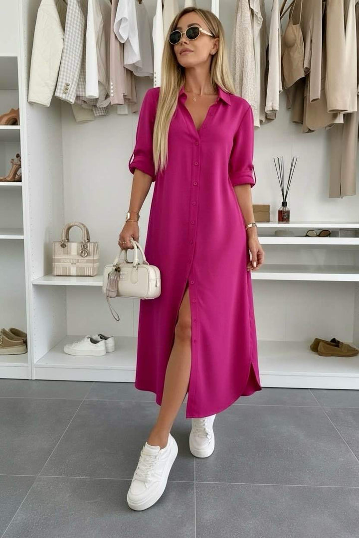 Hedy oversized shirt dress – image 8