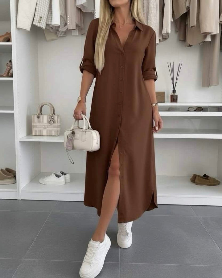 Hedy oversized shirt dress – image 11