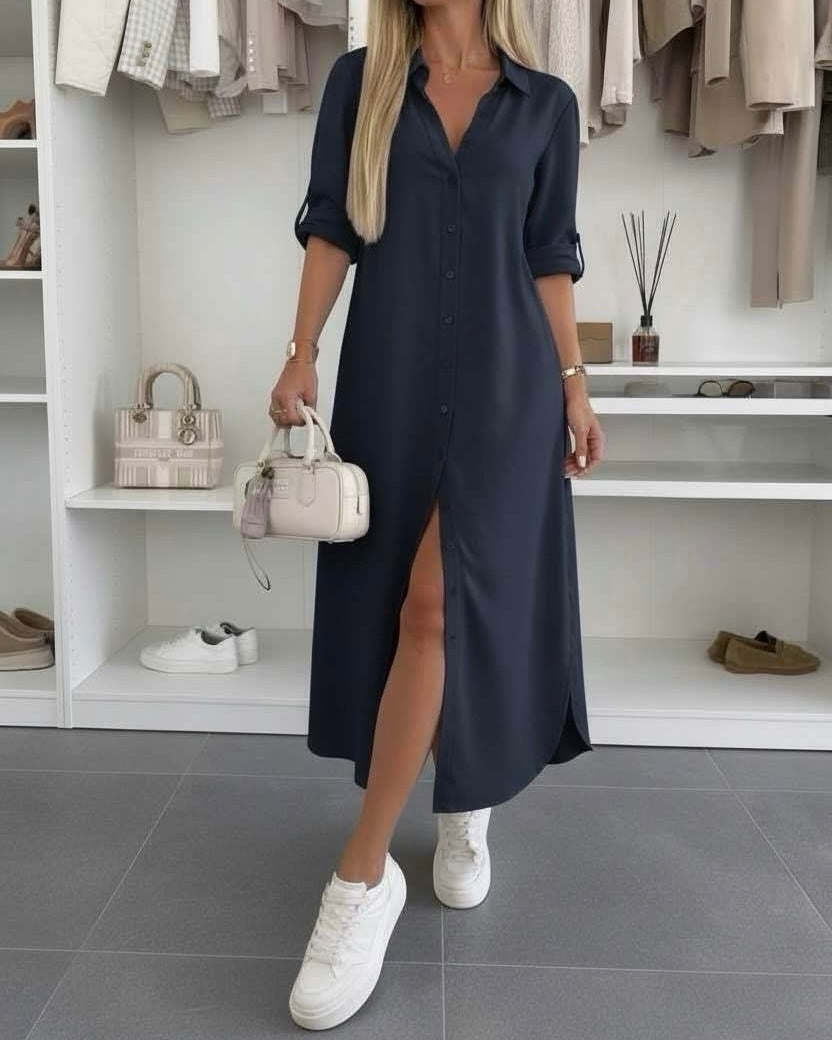 Hedy oversized shirt dress – image 10