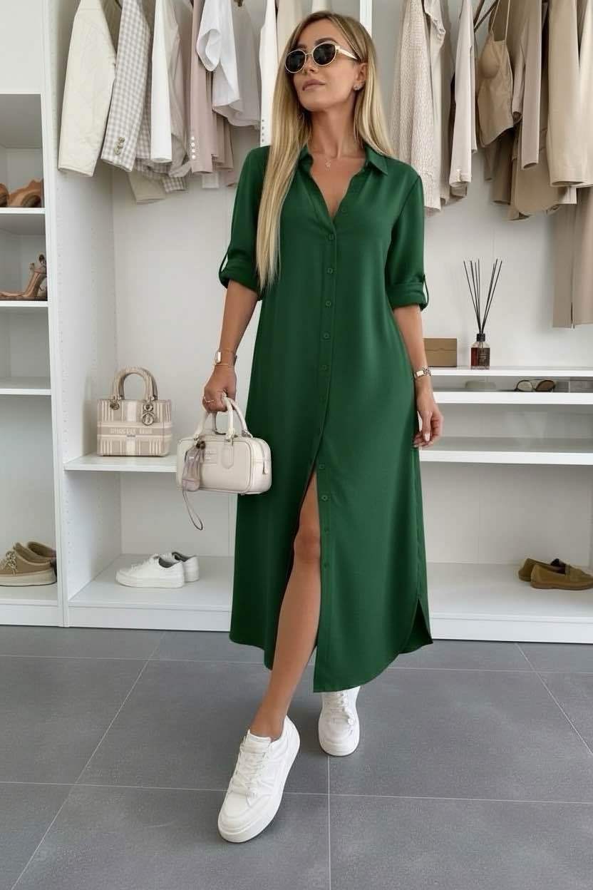 Hedy oversized shirt dress – image 12