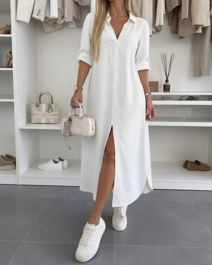 Hedy oversized shirt dress – image 13