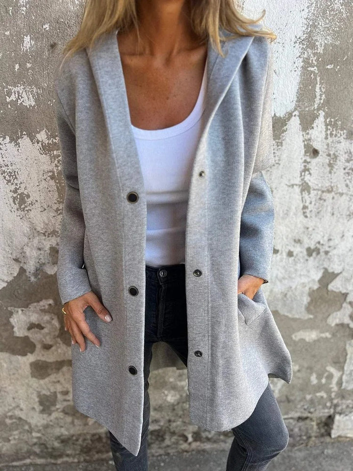 Marieke mid length hooded coat – image 15