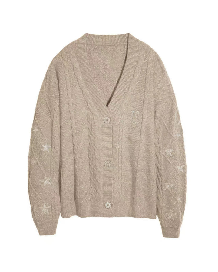 Ebba chunky cable knit cardigan – image 10