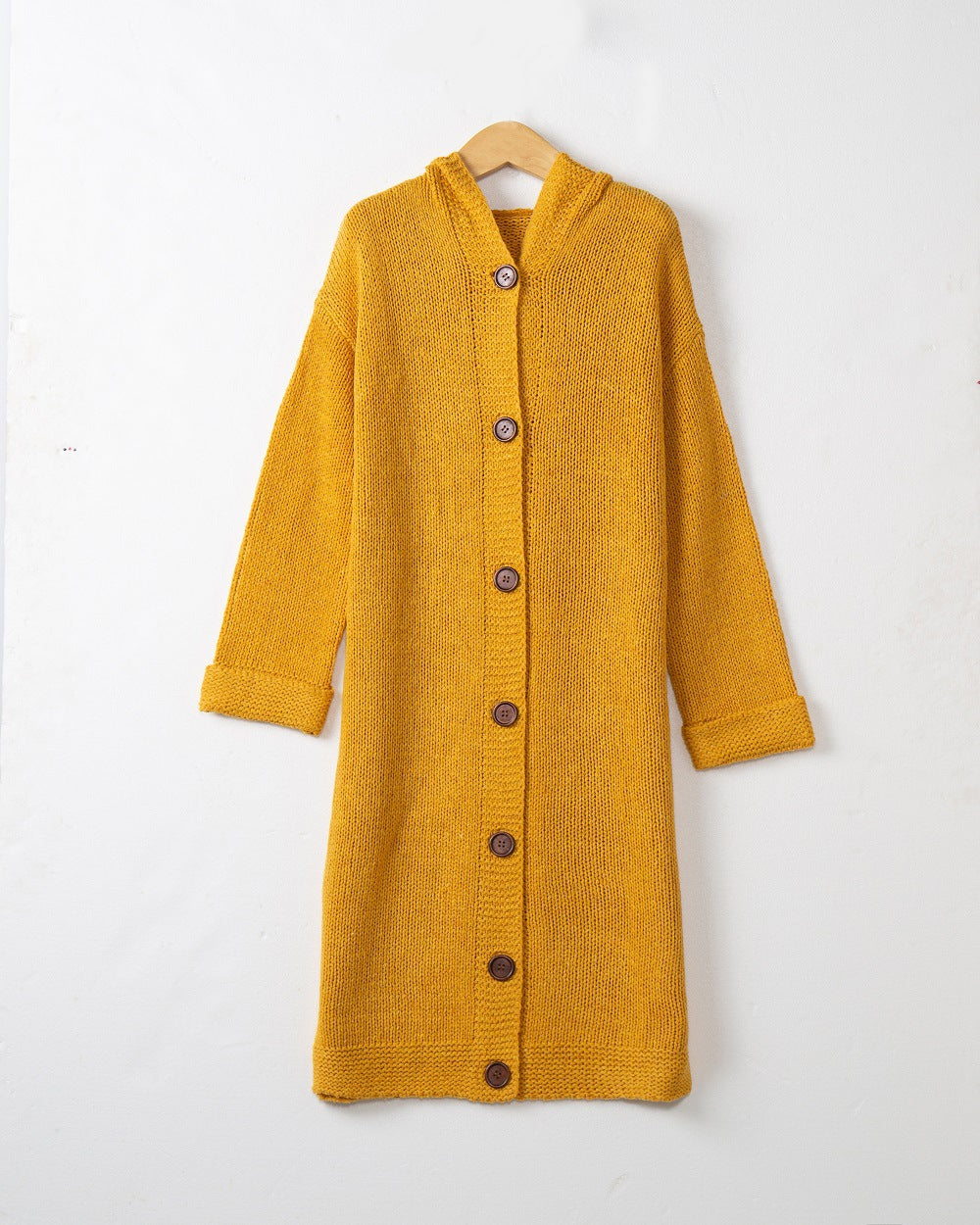 Aster longline hooded button cardigan – image 8