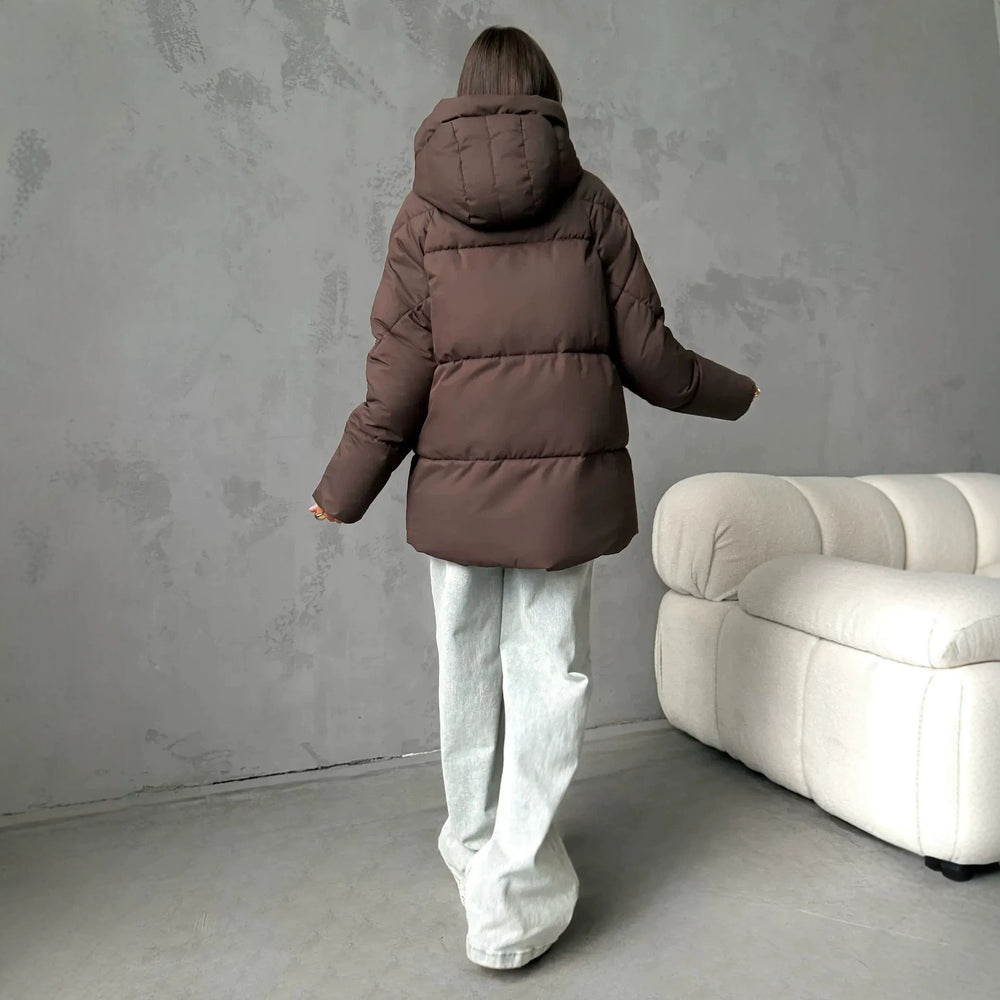 Fenella puffer jacket in blue