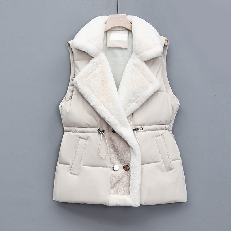 Adelaide quilted gilet in brown