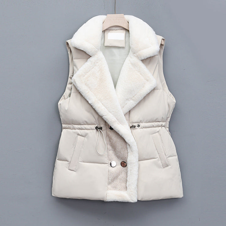 Adelaide quilted gilet in brown