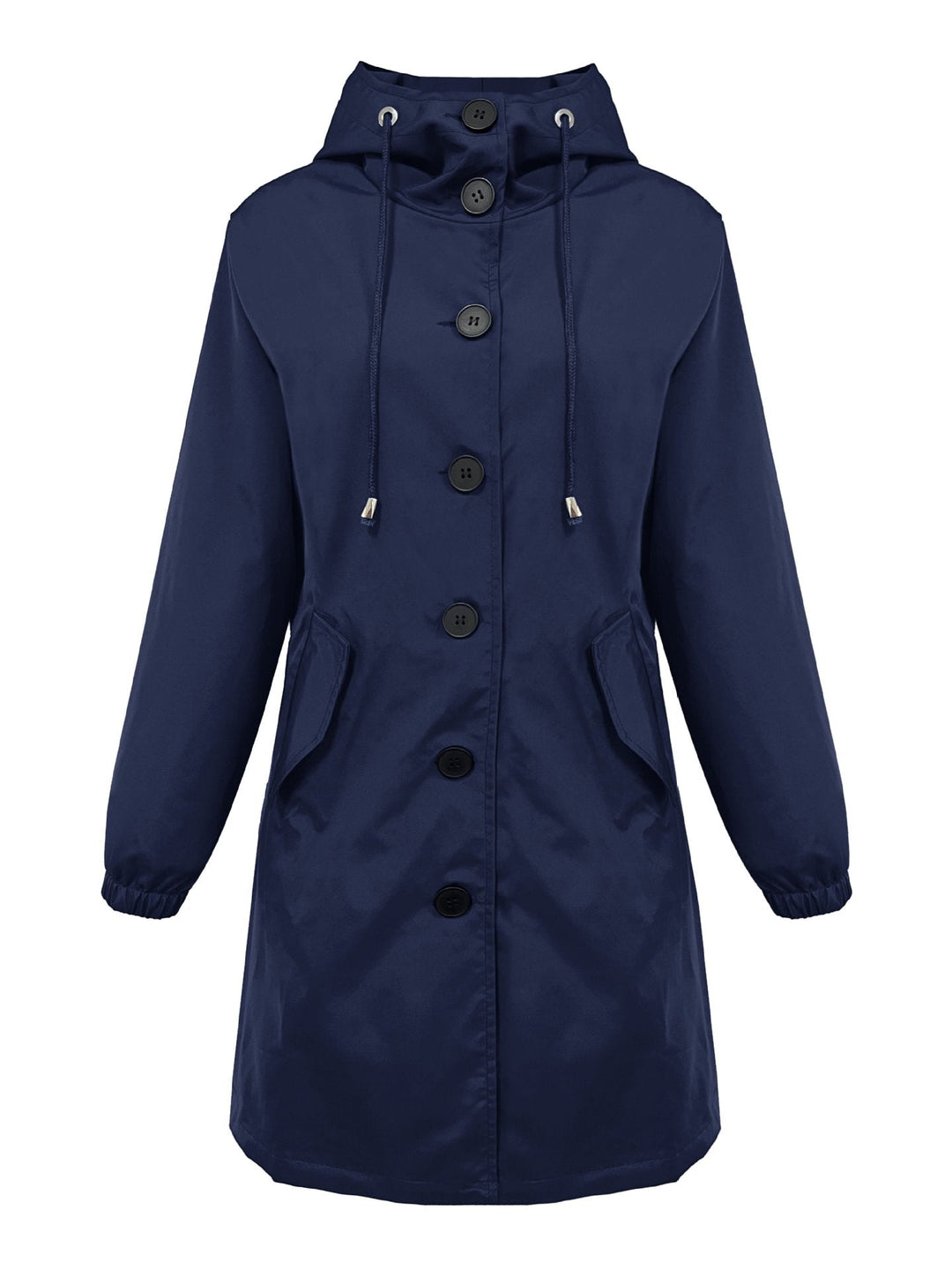 Keira Elegant Lightweight Hooded Rain Parka - image 10