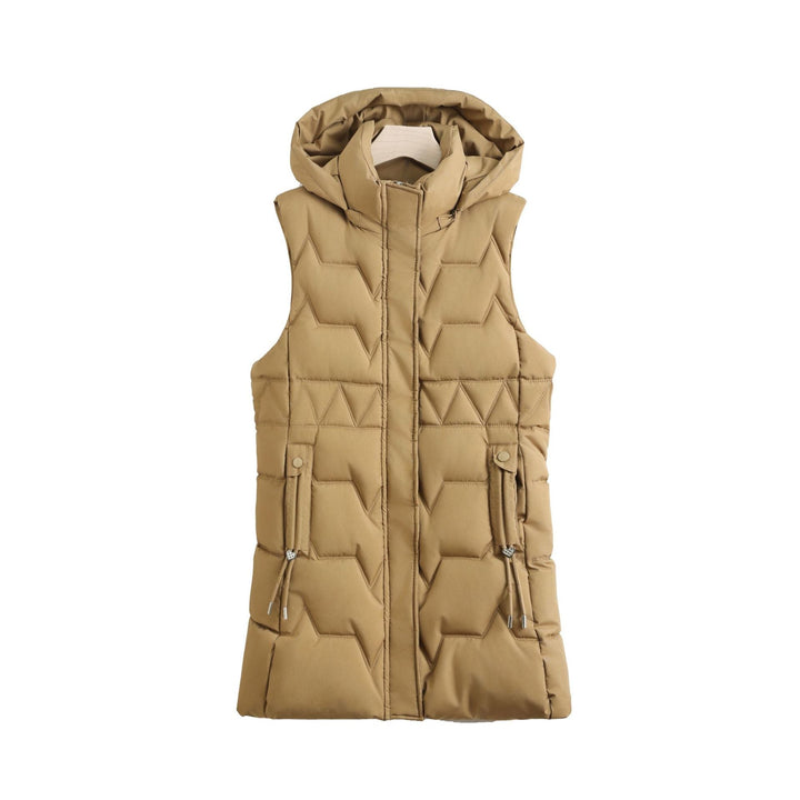 Cecily longline gilet in khaki