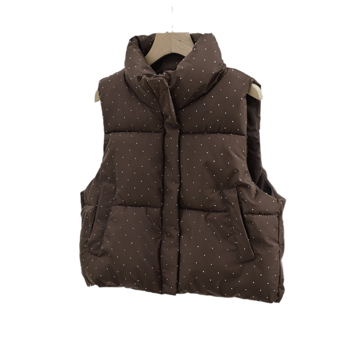 Ariadne stand collar padded gilet – image 5