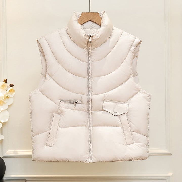 Junia quilted gilet in brown
