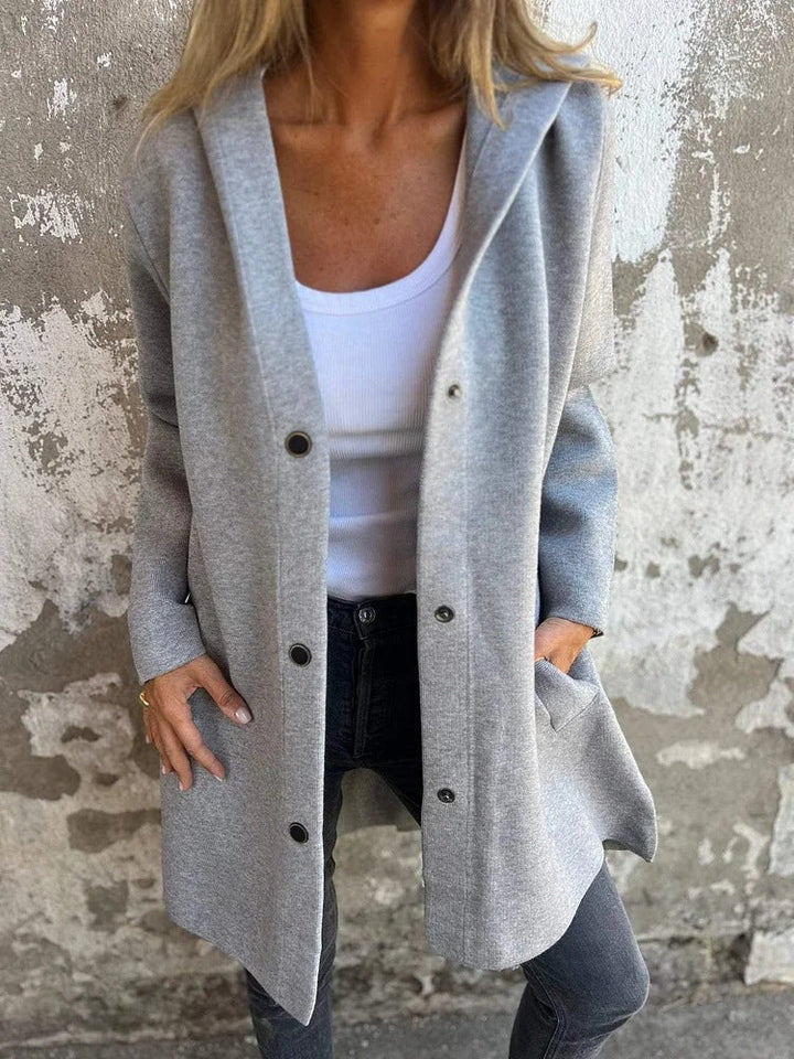 Marieke mid length hooded coat – image 26