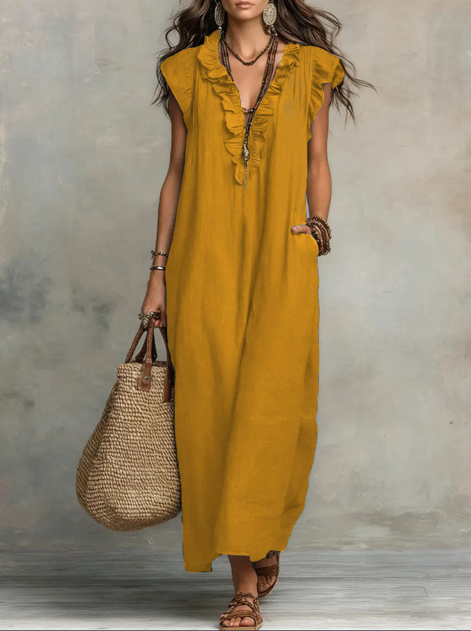 Elodie flowing bohemian dress – image 8