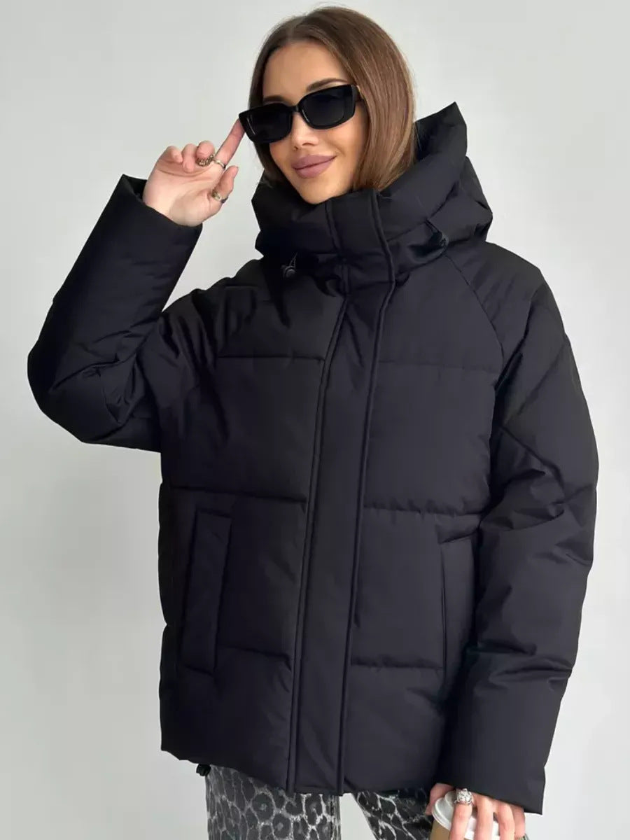 Fenella puffer jacket in brown