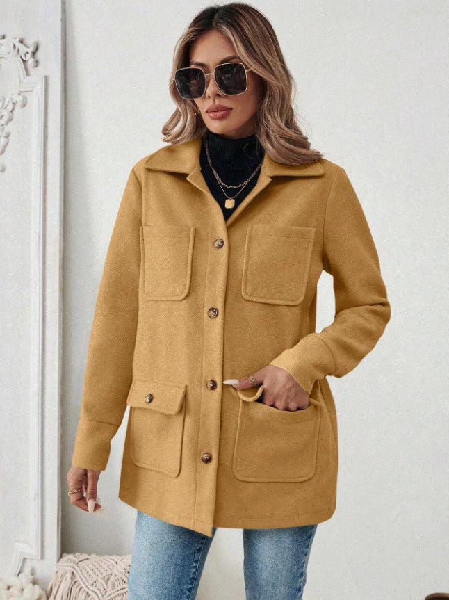 Orsola utility jacket in brown