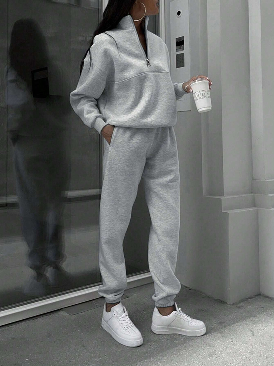 Giselle oversized set, fabric detail