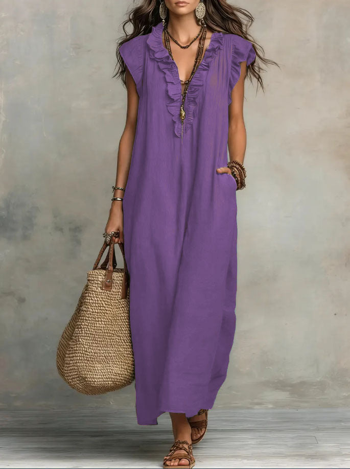 Elodie flowing bohemian dress – image 9