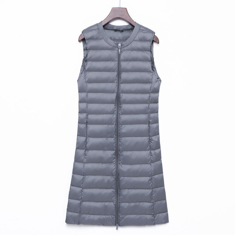 Calandra long quilted a line gilet – image 3