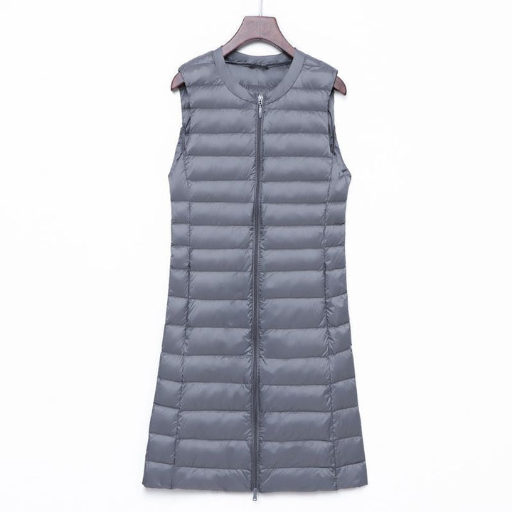 Calandra long quilted a line gilet – image 3