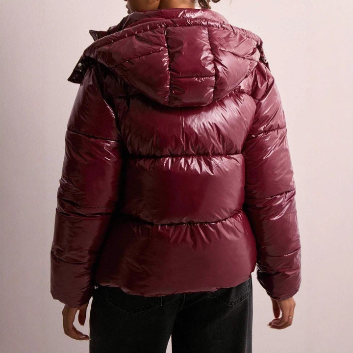Eudora quilted jacket in olive green