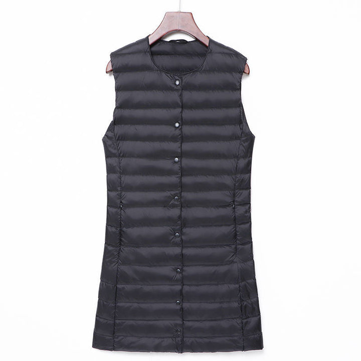 Calandra long quilted a line gilet – image 7