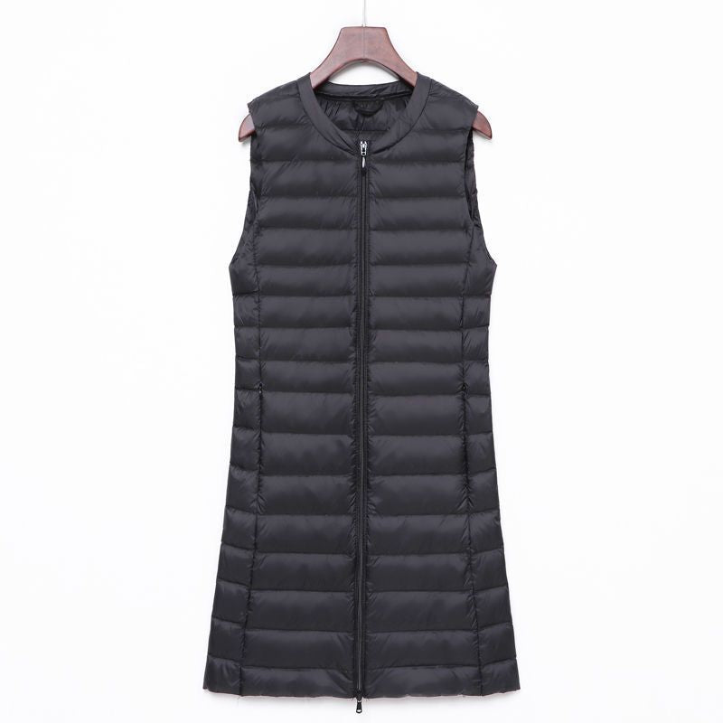 Calandra long quilted a line gilet – image 15