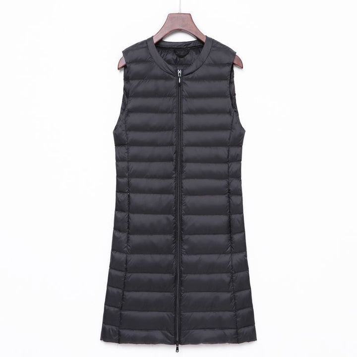 Calandra long quilted a line gilet – image 15