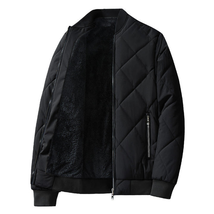 Clarissa Elegant Diamond Quilted Bomber Jacket - image 4