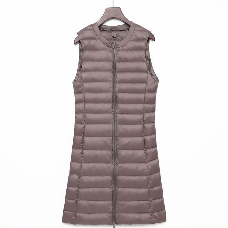 Calandra long quilted a line gilet – image 4