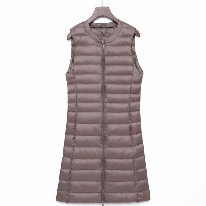 Calandra long quilted a line gilet – image 4