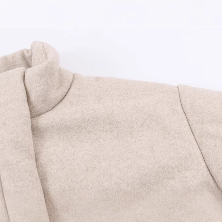 Guinevere padded jacket, high collar detail