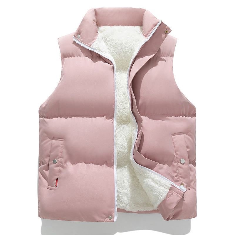 Ludmila teddy lined high collar padded gilet – image 6