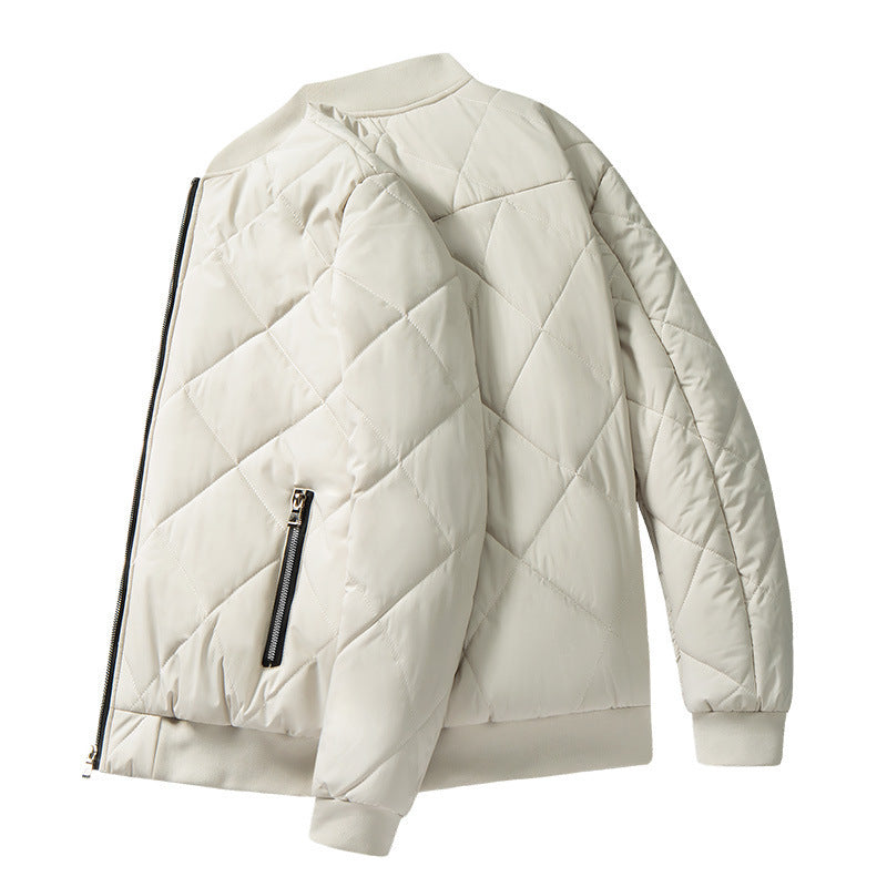 Clarissa Elegant Diamond Quilted Bomber Jacket - image 7