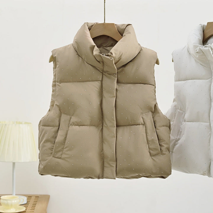 Ariadne stand collar padded gilet – image 6
