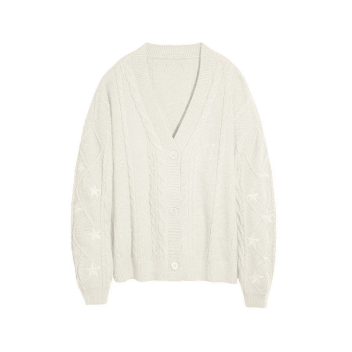 Ebba chunky cable knit cardigan – image 3