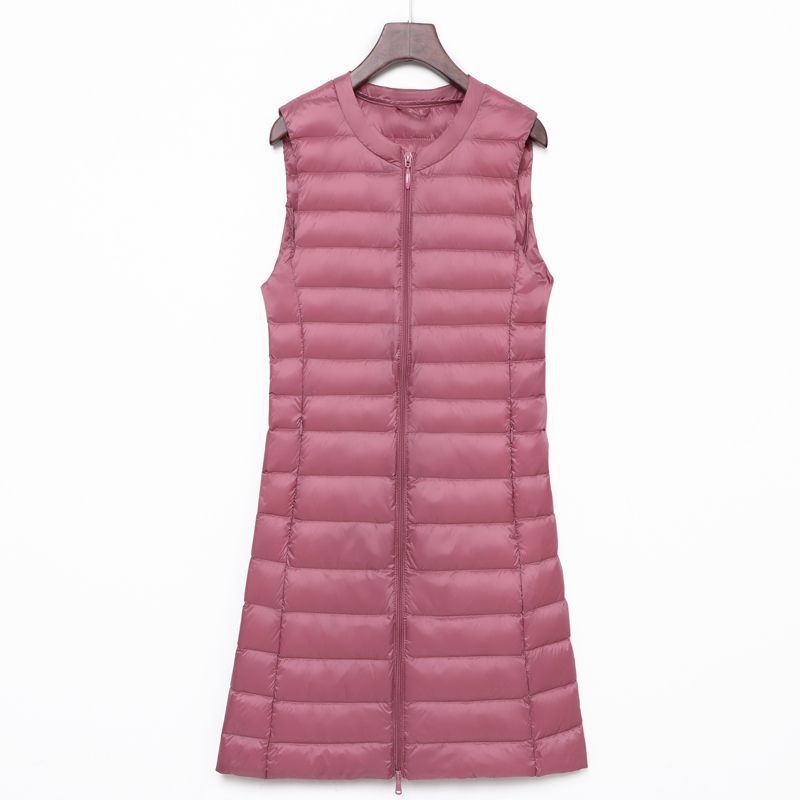 Calandra long quilted a line gilet
