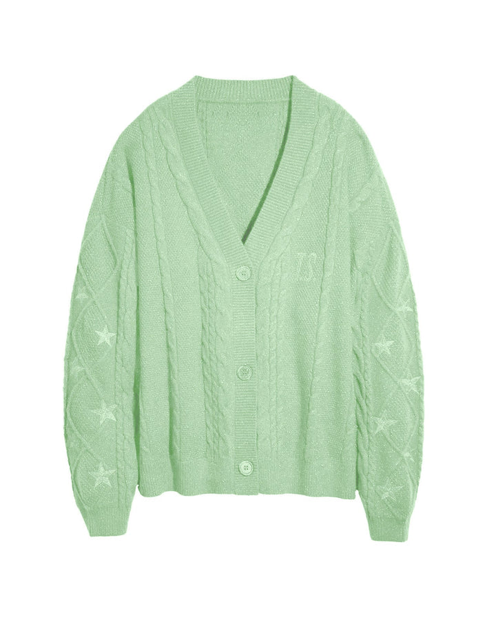 Ebba chunky cable knit cardigan – image 12