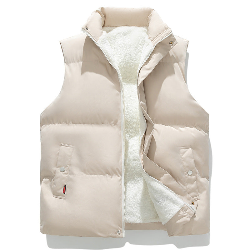Ludmila teddy lined high collar padded gilet – image 4