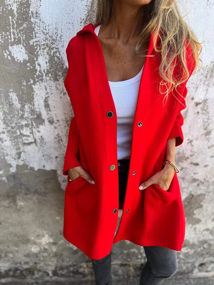 Marieke mid length hooded coat – image 14