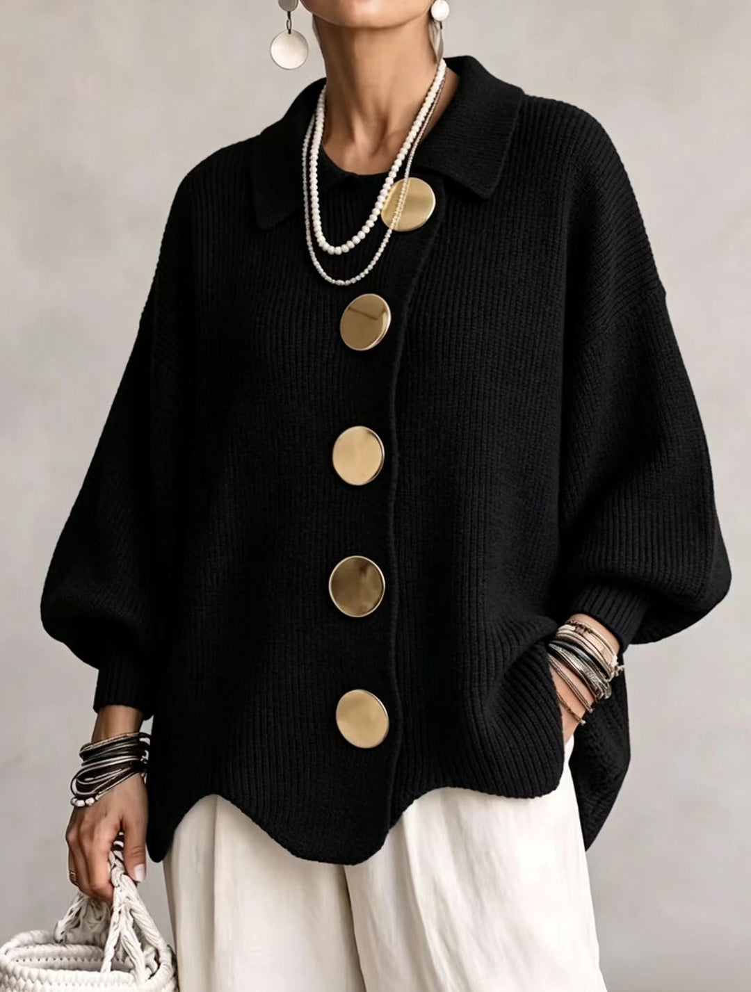 Rosamund | Elegant Button Up Knit Cardigan