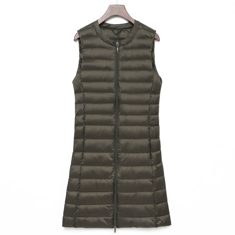 Calandra long quilted a line gilet – image 14
