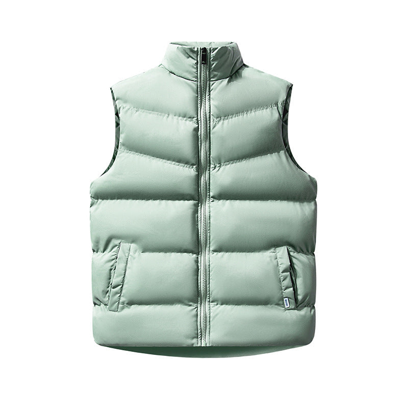 Kamila box quilted high collar puffer gilet – image 9