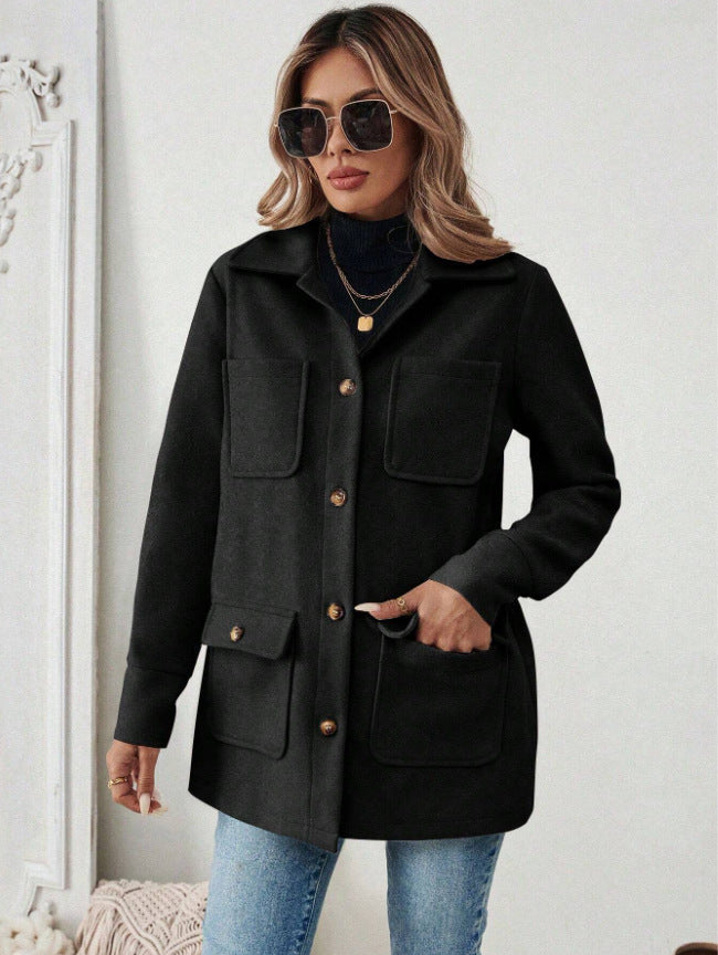 Orsola utility jacket, collar detail