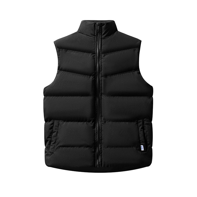 Kamila box quilted high collar puffer gilet – image 2